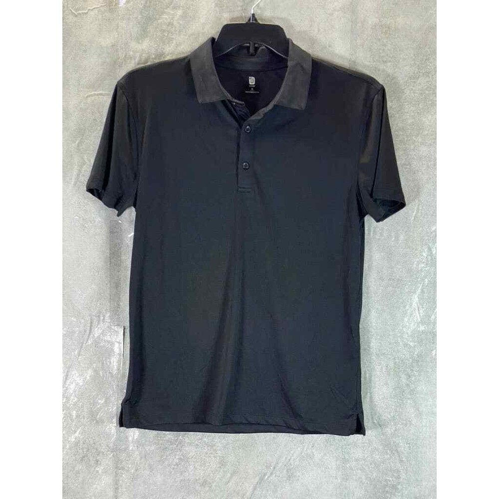 ID Ideology Men’s Deep Black Performance Training Short-Sleeve Polo Shirt SZ S
