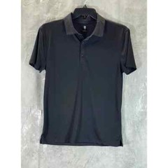 ID Ideology Men’s Deep Black Performance Training Short-Sleeve Polo Shirt SZ S
