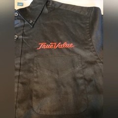 Port Authority True Value Black Men’s Button Down Shirt NWOT