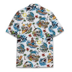 Skull Surf Hawaiian Shirt Men Women Beach Party Vacation Top