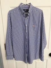Vineyard Vines Performance Classic Fit Tucker Shirt Mens Size Large Checked