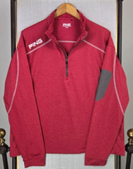 PING SENSORCOOL Mens 1/2 Zip Performance Pullover Windshirt Short Length Sz XL