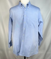 Tom James Executive Collection Solid Oxford Blue Mens XL