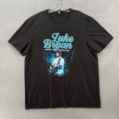 Luke Bryan T-Shirt Adult 2XL Mind of a Country Boy Tour 2024 Black Graphic