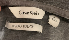 Calvin Klein Liquid Touch Polo/Collared Shirt Men’s XXL Gray Cotton Short Sleeve