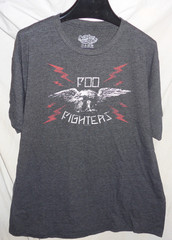 vtg Foo Fighters EAGLE Dave Grohl Taylor Hawkins Graphic Band Shirt XXL faded