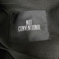 Not Conventional Longline Button Down Shirt Dress Black Unisex Free Size Japan