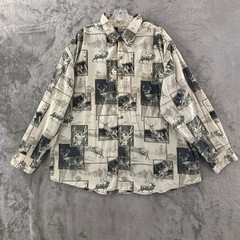 Summa Outdoor Deer Buck Button Down Shirt Mens XXL Nature Hunting Long Sleeve