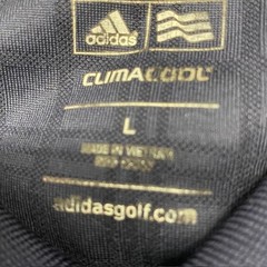 Adidas Golf ClimaCool Polo Shirt Mens Large Blue Plaid Performance Golf Polo
