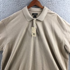 Cambridge Classics Performance Polo Shirt Mens XXL Brown Cotton Short Sleeve NEW