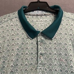 Tommy Bahama Island Zone Polo Shirt AOP Mens 2XLB Big & Tall Green Golf Beach