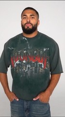 YOUNGLA (SOLD OUT) – 4181 – DARK NIGHT TEES – TEAL WASH – SIZE SMALL