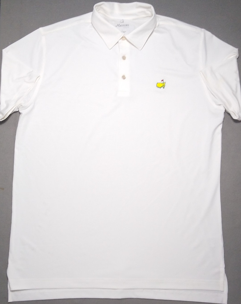 Masters Tech Large 46″ White Performance Polo Augusta National Golf Logo