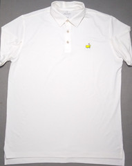 Masters Tech Large 46″ White Performance Polo Augusta National Golf Logo
