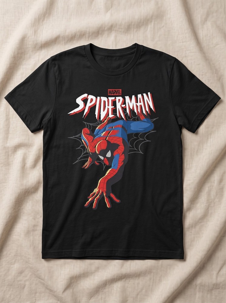Marvel Comics Spider-Man Iconic Pose Comfort Colors