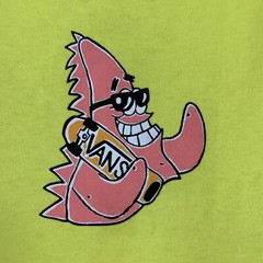 Vans Vault x Spongebob Patrick Star Yellow Graphic Tee Shirt Nickelodeon Size M