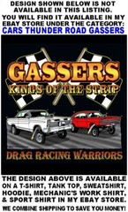 Hot Rod Thunder Road Speed Demon Devil Speed Shop Gasser Race Car T-shirt TR1