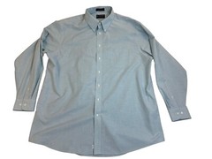 Stafford Essentials Light Blue Button-Down Shirt Mens XL Long Sleeve – New