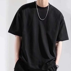 For Daily Wear Men’s Oversized Tee Solid Color Shirt 96%Polyester+4%Spandex