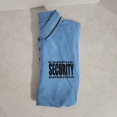 Campus Security Supervisor First Class Blue Polo Shirt S-3XL