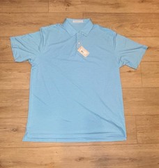 Peter Millar Featherweight Performance Polo XL Seaport Blue NWT