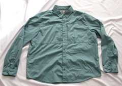 Men’s LL Bean Front Button Polyester/Nylon Long Sleeve Shirt Sz XL (MT56)