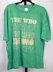 The Who Green Short Sleeve T-Shirt NWT Size L 100% Cotton RN#17730
