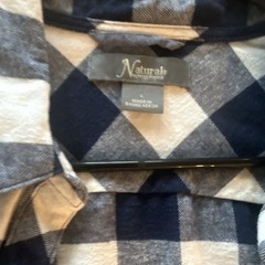 Natural Reflections Men’s Blue White Plaid Flannel Button-Up Shirt Size M