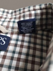 Chaps Large Brown & Green Button-Down Long Sleeve Men’s Shirt