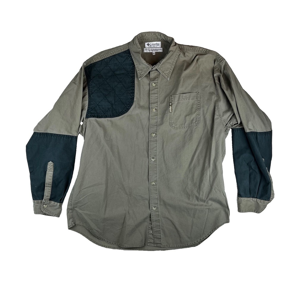 Columbia Briarshun Long Sleeve Button Up Dog Hunting Shooting Outdoor Beige XL