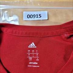 Adidas Climalite Men’s Size L Solid Red Gibbons Lacrosse Team Athletic T-Shirt