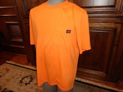 Wrangler Workwear Solid Blank POCKET Crew T-shirt Adult L 65-35 Poly Cotton Nice