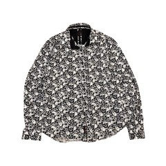 Hawaiian Skulls slim Button Down AOP all over print Shirt Eight-X 2XL 23×29 xxl