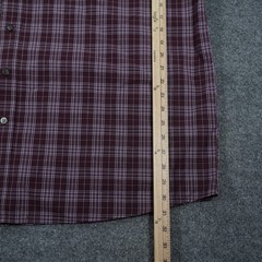 Ariat Pro Series XXL Plaid Western Shirt Mens Short Sleeve Vented Burgundy