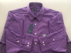 ARROW NWT Purple Cotton Poly Long Sleeve 17½ 34-34