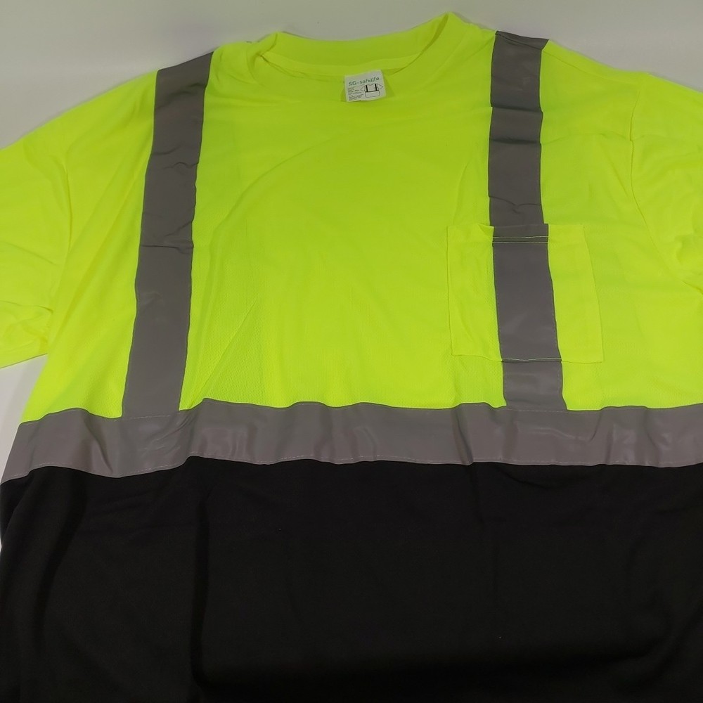 High Visibility Class 2 Reflective Road Work Construction Safety T Shirt 6 pack