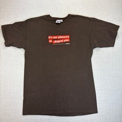VTG Fuct Mens Its Our Pleasure To Disgust Tshirt Size M Brown Short Sleeve Tee