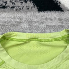 Gymshark Shirt Medium Green Performance Spell Out Gym Workout Gain Lifter Mens