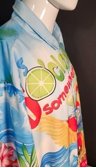 Hardaddy Its 5 O’clock Somewhere Parrot Beach Hawaiian Mens Shirt 3XL (10170)