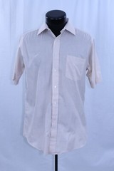 Givenchy Monsieur Men 15 Button Down Shirt Rockabilly Plaid Dress Short 80’s VTG