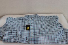 NEW Men’s Ralph Lauren Button-down Big & Tall Plaid Oxford Shirt 3XLT 0025