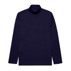 Mens Roll Neck Lightweight Baselayer Knit Long Sleeve tops Funnel neck T-Shirt