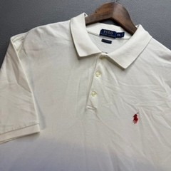 Polo Ralph Lauren Polo Shirt Mens XXL White Blue Ombre Classic Fit Dip Dye Beach