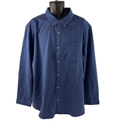 Mens Carbon2Cobalt Long Sleeve Button Down Shirt Sz XXL Cotton Blue Dot
