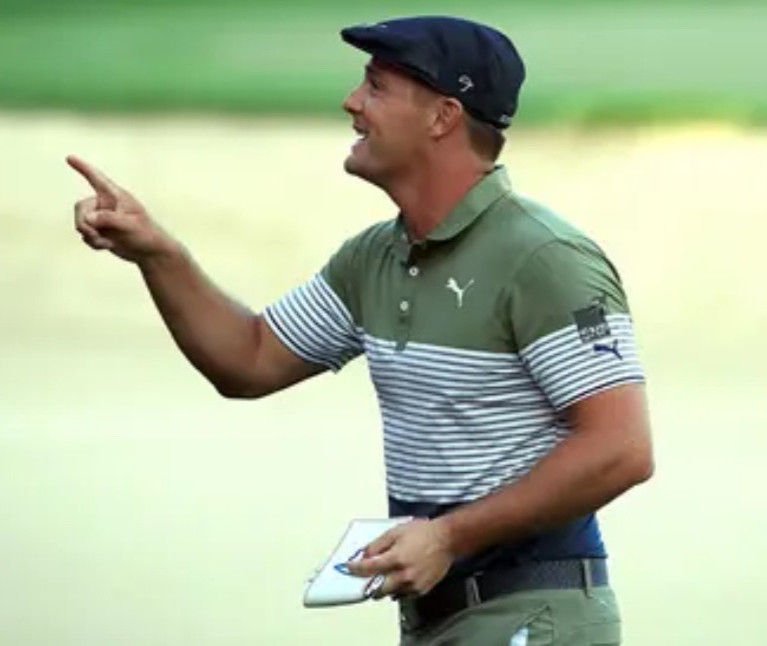 Puma Golf Bryson DeChambeau Player Issued Polo With His Sponsors Cobra SNP Logos