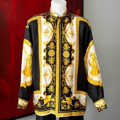 VERSACE CLASSIC V2 silk shirt Baroque and Greek Priestess size M