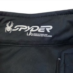 NEW Spyder Limitless Solid Raised Metallic Web Zip T-Neck in Black Size Large