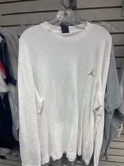Nike Air Jordan Thermal Shirt Mens White Jumpman Logo Long Sleeve 2000s