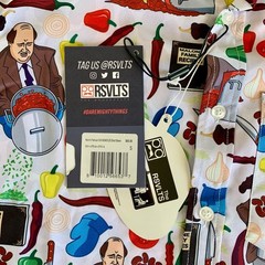 NWT The Office x RSVLTS Mens Kevin Malone’s Famous Chili Button Down Shirt Small
