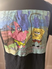 SpongeBob SquarePants Patrick “Maybe It’s Because You’re Ugly” Meme T-Shirt Adul